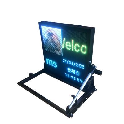 China Traffic Information and Advertising Promotion Roof Mounted Display Rolling Signs Traffic Roadside Safety Speed ​​Limit Led Sign Road VMs for sale