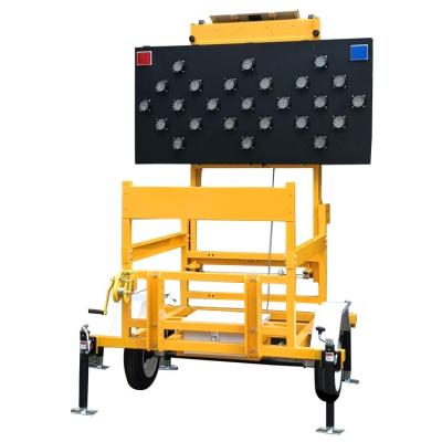 China Road Construction / Traffic Area Amber Emergency Guidance Controller Arrow Board Sign Trailer for sale