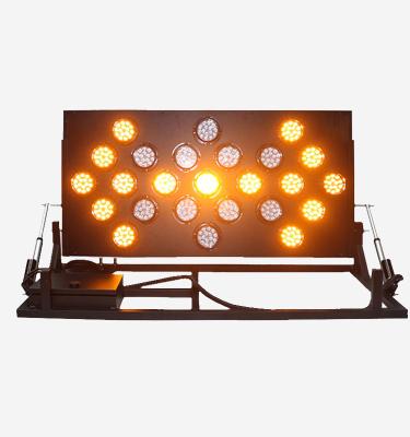 China Yellow Directional Portable Arrow Signal Sign Post Road Building Area Guide Snapshot Portable Led Panels for sale