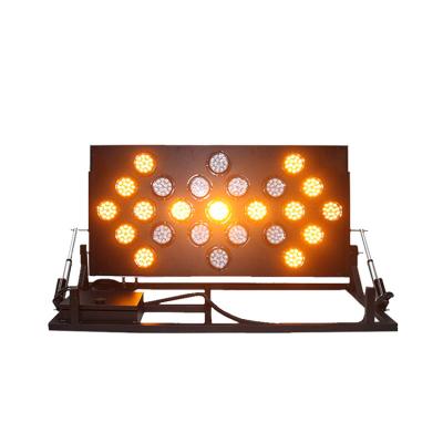 China Road Construction Area Car Mounted Sign Boards Auto Dimming Led Directional Panel Signs Road Traffic Light Vehicle Warning Flashing Orange Arrow for sale