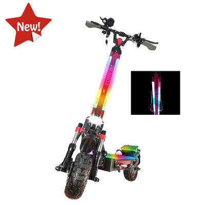 China Factory Supply 2021 Newest Design Electric Scooter 52v 2400w Max Speed ​​65km/h Hydraulic Brake Unisex Direct Wide Wheel for sale