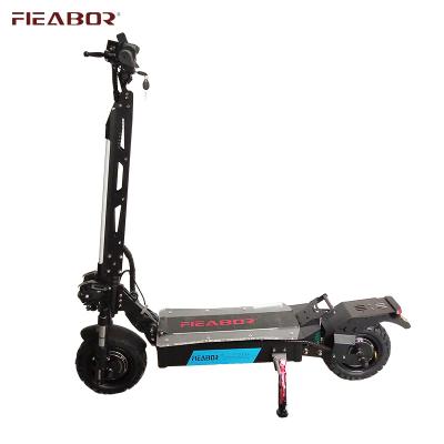 China 2021 New Arrival Fieabor 11inch Off Road Adult Folding Electric Scooter 90km/h Unisex Fat Tire 5600w Dual Motor Instant for sale