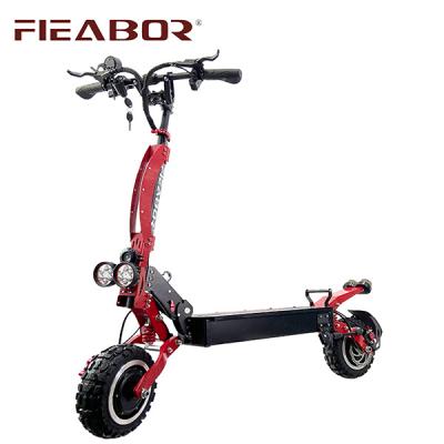 China Unisex 11Inch Dual Motors Fastest Speed ​​Two Wheel Super Powerful Foldable Electric Scooter 6000w With Removable Seat for sale