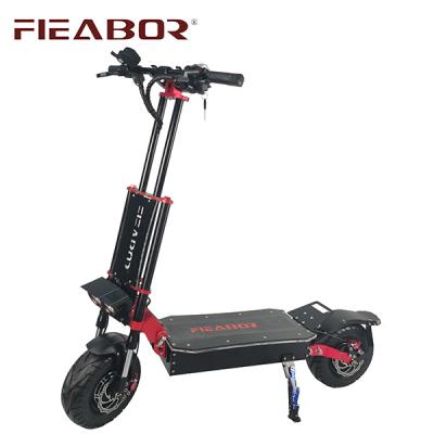 China Fieabor Men's Big Power Electric Wide Wheel Full Suspension Scooter 72v 7000w High Speed ​​Off Road Scooter For Adult for sale