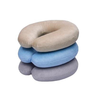 China Anti-Static Office Sleep Napping Pillow Custom Design U Shape Soft Neck Rest Memory Foam Travel Neck Pillow For Airplane for sale