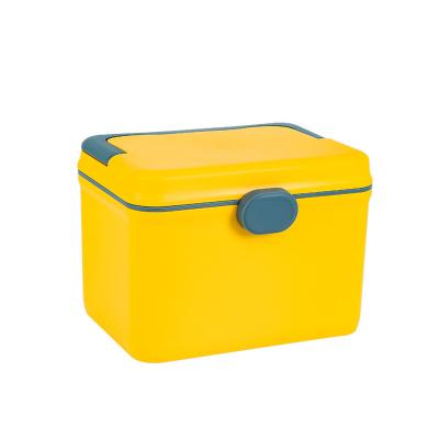 China Small Medicine Storage Box Sustainable Plastic Red Medicine Storage Box Portable Medicine Storage for sale