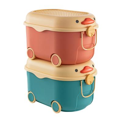 China Viable cartoon baby toy storage box blocks pp toy box storage storage box for sale