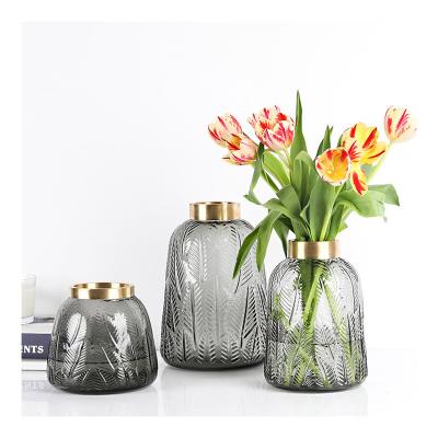 China Minimalist Southwestern Style Vase Wedding Glass Vase Decorate Flower Vase for sale