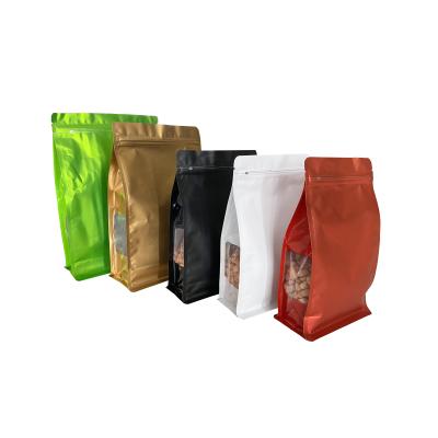 China Safety High Quality Custom Matte Finished Package Aluminum Foil Pouch Packing Doy Holder Up Powder Tea Zip Lock Bags for sale