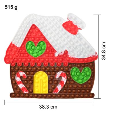 China Wholesale EE568 Silicone Relaxing Christmas House Turtle Hedgehog Wiggle Person Puzzle Toys Christmas Gift Jumbo Kids Wiggle Sensory Toys for sale