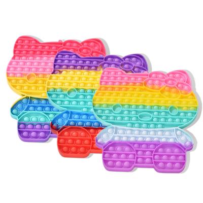 China Giant Silicone W022 50 Among Us Styles 85cm Sensory Rainbow 107cm Luminous Unicorn Jumbo Fidget Toys Big Silicone Bubble Toys for sale