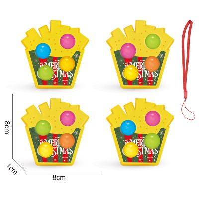 China Stress Reliever Toy M89 Christmas Push Bubble Board Squishy Kids Hand Squezze Toys Antistress Stir Simple Sensory Bubble Toys for sale