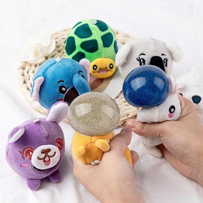 China Soft Toy TXL29 Trigger Squishies Toys Duct Ball Squeeze Stuffed Person Plush Toys Stuffed TPR Animal Stress Ball Anti Squishy Balls for sale