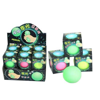 China Soft Toy TXL82 Relaxation Toys Luminous Sensory Decompression Tofu Ball TPR Squeeze Balls Adults Kids Stirring Toys Stress Balls for sale