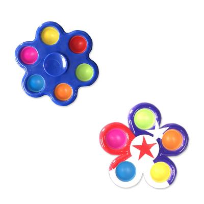 China A3729 Silicone Spinner Wholesale Spinner Toy Pendant Keychain Silicone Kids Relaxing Toys Mini Fidget Spinner Custom Made for sale