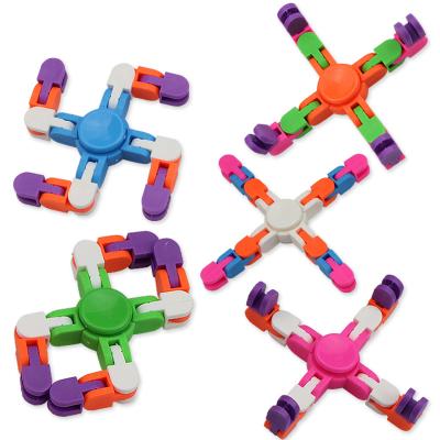 China Toy Simple Chains Kids Gift New DIY Push Adult And Child Push Bubble Spinner Sensory Intelligence Spinner Chain DD168 for sale