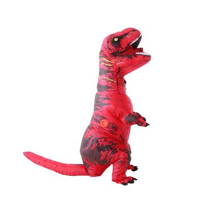 China Funny T-rex Dragon Puppet Cosplay Dinosaur Costume Promotion Clothes Inflatable Dinasour EE380 Halloween Battery Suit For Adults Kids for sale