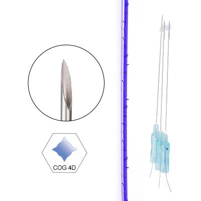 China Kosmetischer des Face lifting-PDO Zahn Barb 23g 90mm Faden-Nadel-des Scharf-4D zu verkaufen