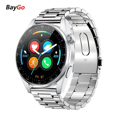 China Touch Screen BayGo IP68 Waterproof Factory OEM Customized Fitness Heart Rate Smart Watch With Full Screen Touch for sale