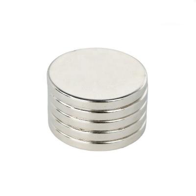 China Industrial Magnet Permanent Round Magnetic Material Custom Disc N48 N52 Neodymium Magnet for sale