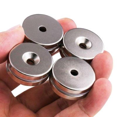 China Industrial Magnet Fridge Magnet Neodymium Disc Magnet Sheet With Double sided Magnet Round for sale