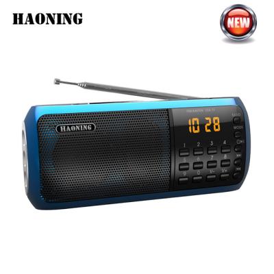 China Diphragm sound system new arrival wholesale am fm mini pocket digital radio with flashlight for sale