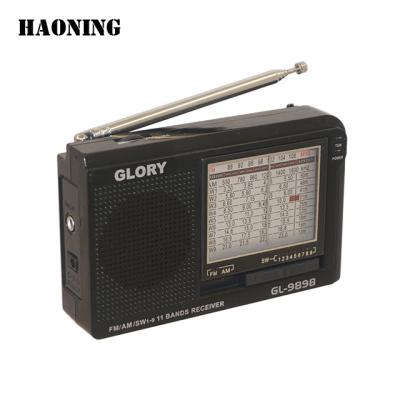 China Promotion Price AM FM Switch 1-9 Manual Search Portable Multiband Radio for sale