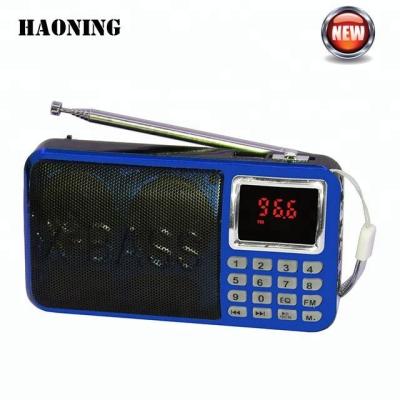 China Portable LED Digital Display Custom Digital FM Radio Player with USB/TF for sale