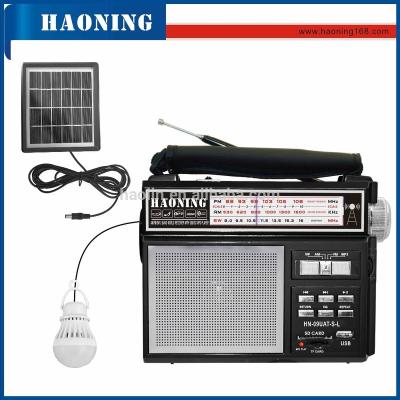 China External 6V/1.2W Solar Panel Charging MP3 Player China Supplier AM FM Outdoor Solar Switch Radio for sale