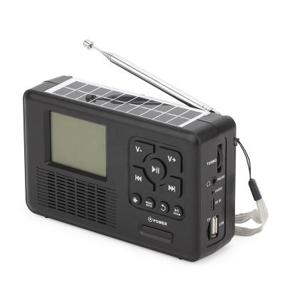 China Usb port/TF card dynamo time fm noaa portable solar radio classic sale USB outdoor hot crank solar charge AM FM for sale