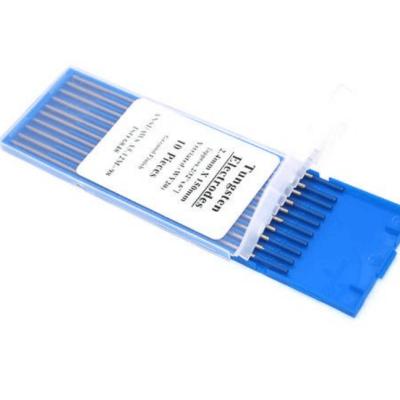 China Tungsten Electrode For Argon Arc Welding High Quality Blue Horizontal Plane Tungsten Electrode For CAT Welding for sale