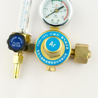 China Install cylinder argon gas cylinder pressure regulator with measuring tube gauge for sale