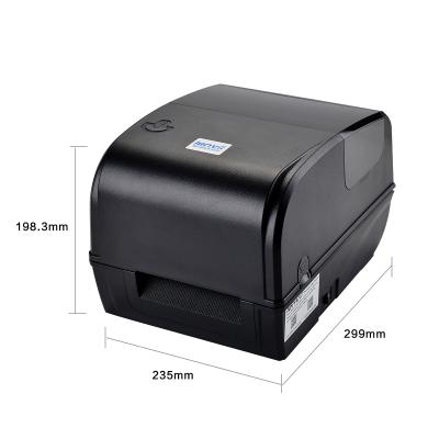 China LENVII TT426B 4in/120mm Black 4x6 Roll To Label Printer Computer Thermal /Thermal Sticker Transfer Label Barcode Printer for sale