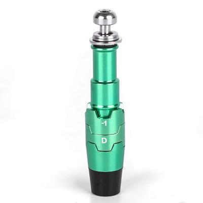 China Space Aluminum Golf Shaft Adapter Sleeve Compatible with Call.away FLASH/RO.GUE/EPIC/XR16 Driver&FW Green Color for sale