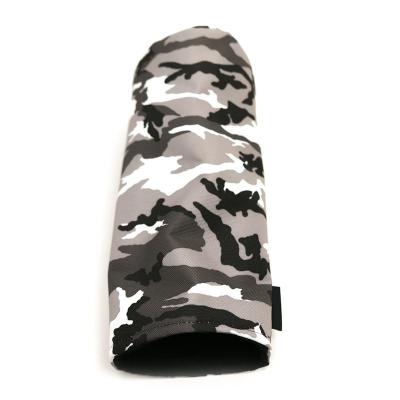 China OEM Camo Golf Headcover Barrel Golf Club Head Covers Premium Leather For Golf Driver Wood Clubs D520005 for sale