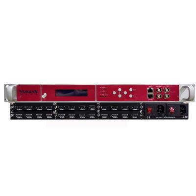 China IPTV H.264 MPEG4 HD-MI Broadcast Category Encoder Modulator 4 to 24 Channels for Digital TV YUK800-1 for sale