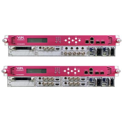 China ASI Input 6 ASI Output Multi Channel 9 IP I/O TS Modular Type Multiplexer For Digital TV Headend YUK700-801 for sale