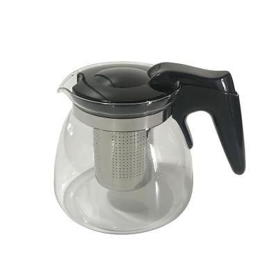 China Viable glass 900ml teapot for sale