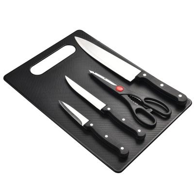 China Sustainable Food Safety Kitchen Knife Sets With Cutting Board for sale