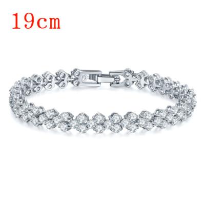 China Ease New Designs Ladies Charm Fit Bracelet 14K 18k Gold Plated Women Bracelet CZ Diamond Bracelet For Girls for sale