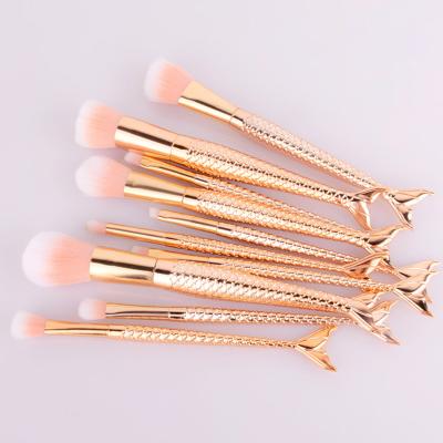 China Wholesale Wood Skin-Friendly 11pcs Private Label Face/Eye Soft Dense Synthetic Hair Handle Makeup Brush Set Brochas Para maquillaje for sale