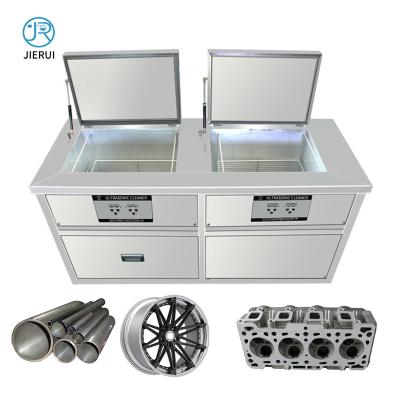 China High Quality Double Tank 3600W Digital Control Ultrasonic Vegetable Ozone Cleaner Commercial Ultrasonic Cleaner Machine for sale