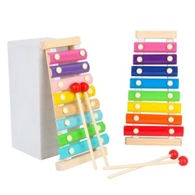 China New Material Design Eco-friendly Cute Children's Educational Percussion Instrument Set Wooden Musical Toys for sale