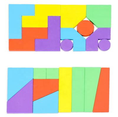 China Educational Toys Eco-Friendly Children's Geometric Intelligence Training Material High Quality Ten Puzzles for sale