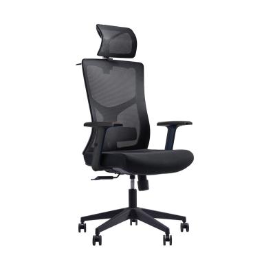 China (Height) New Products 621-2A Adjustable All Black Height Adjustable Office Chair For Home And Office for sale