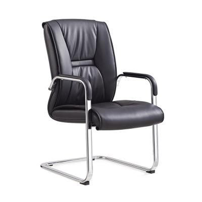 China (Height) Adjustable Office Chair Without Wheels 8239C PU Leather Ergonomic Chairs For Stylish Office Conference Room for sale