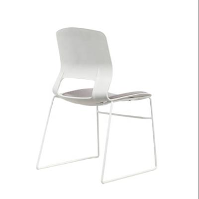 China Durable Office PP Chair Parts White Plastic Chairs 842C for sale