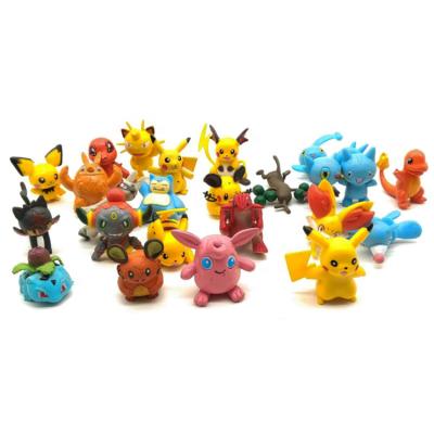 China OEM Hot Sale 24 Design PVC Action Pokemon Small Figure Toys For Children for sale