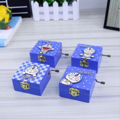 China Wholesale OEM Doraemon Wooden Music Box for Christmas Gift for sale