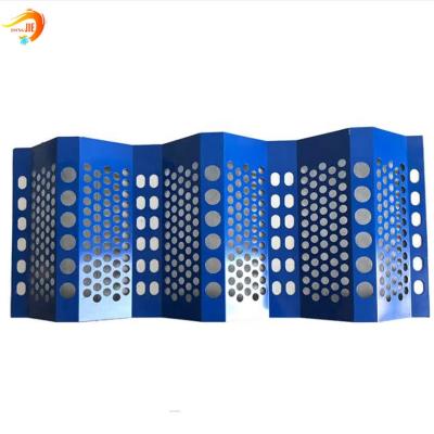 China Custom Aluminum Perforated Plain Weave Metal Mesh Wind Dust Barrier Mesh for sale